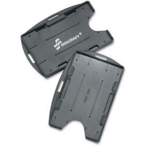SKILCRAFT Dual-Sided ID Holder, 4"" x 6"", Pack Of 24 (AbilityOne 8455-01-625-8998)