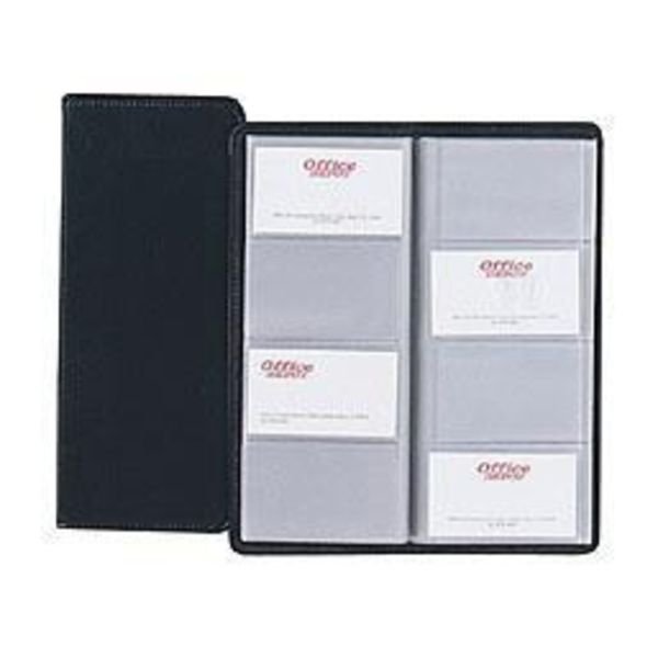 Hazel Westport Card File, 10 3/8"" x 4 1/4"", Black