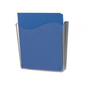 Officemate OIC Unbreakable Vertical Wall File, 10""H x 10""W x 3""D, Clear