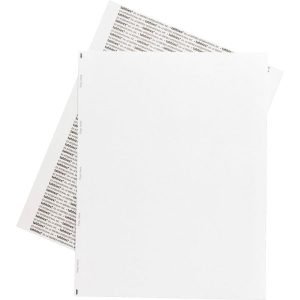 Tabbies Permanent Transcription Label Sheets, Unruled, 59533, White, Box Of 100