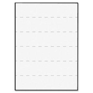 Tabbies Permanent Transcription Label Sheets, Ruled, TAB59531, White, Box Of 100