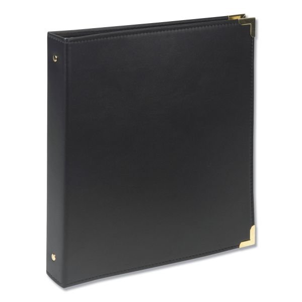 Samsill Classic Vinyl Business Card Binder, Holds 200 2 x 2.5 Cards, 10.25 x 11.13, Ebony