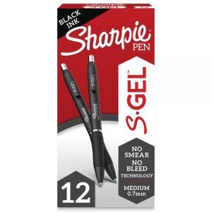 Loading...Sharpie S Gel Pens, Medium Point, 0.7 mm, Black Barrel, Black Ink, Pack Of 12 Pens