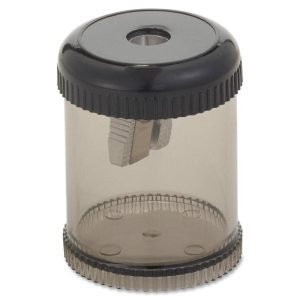 Integra Round Pencil Sharpener, 1 7/8""H, Black