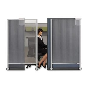 Quartet Workstation Privacy Screen, Silver