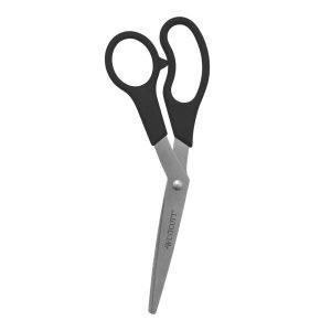 Westcott All-Purpose Value Stainless Steel Scissors, 8"", Bent, Black